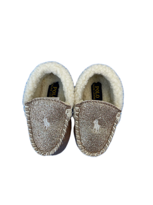 Polo Infant Girls glitter slippers