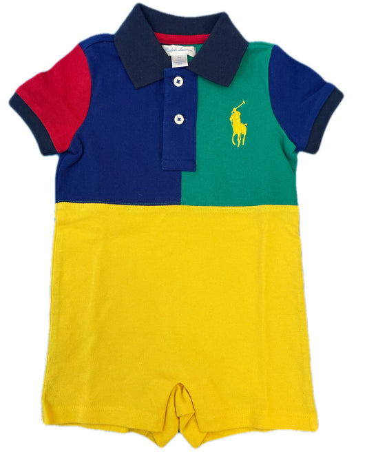 Polo Infant Boys color block onesie