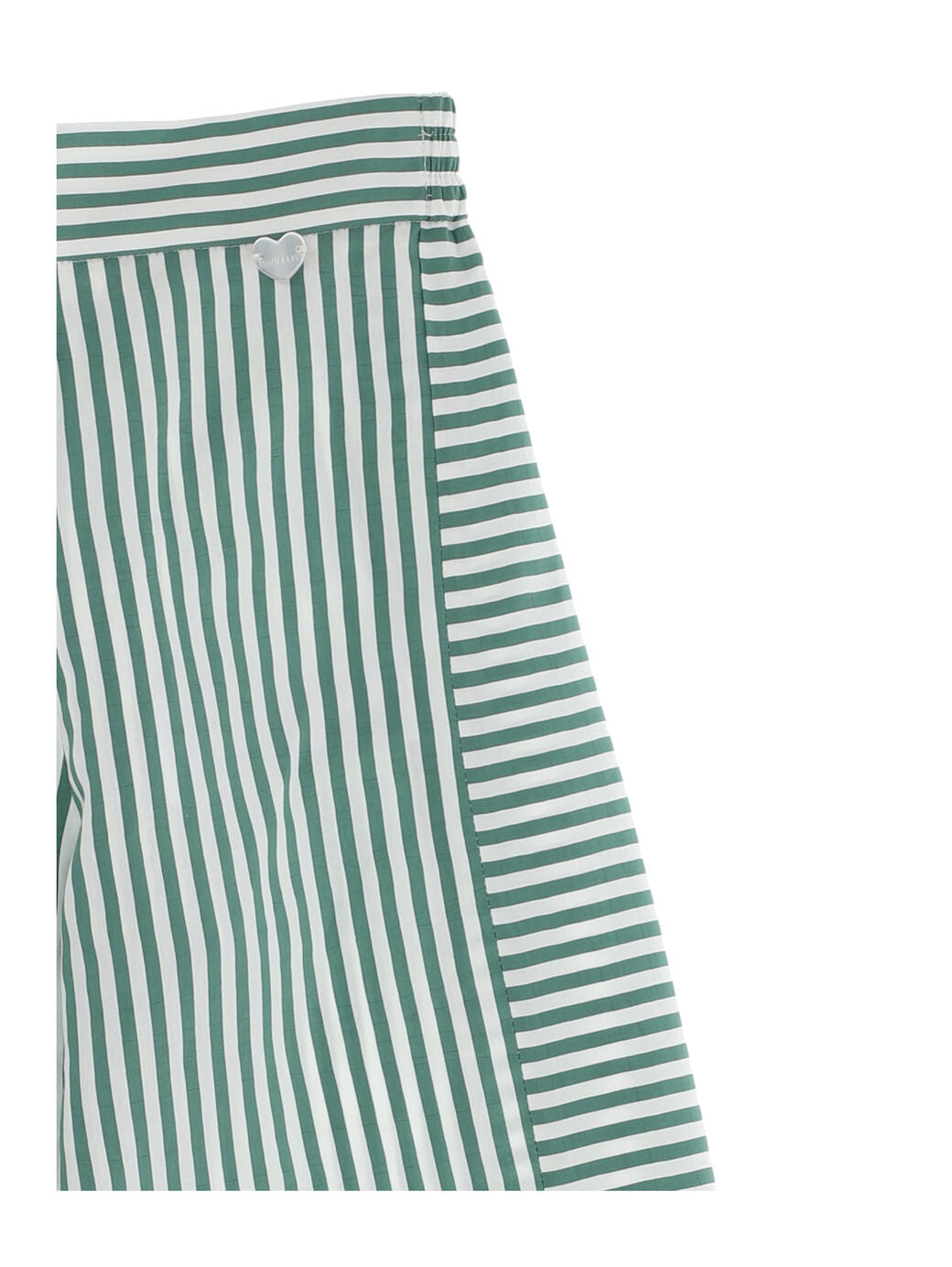 Monnalissa Girls Striped viscose palazzo trousers